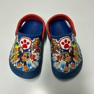 EUC CROCS paw patrol size 9 toddler